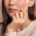 Bague Urias Or Blanc Diamant - Bagues avec pierre Femme | Histoire d&rsquo;Or