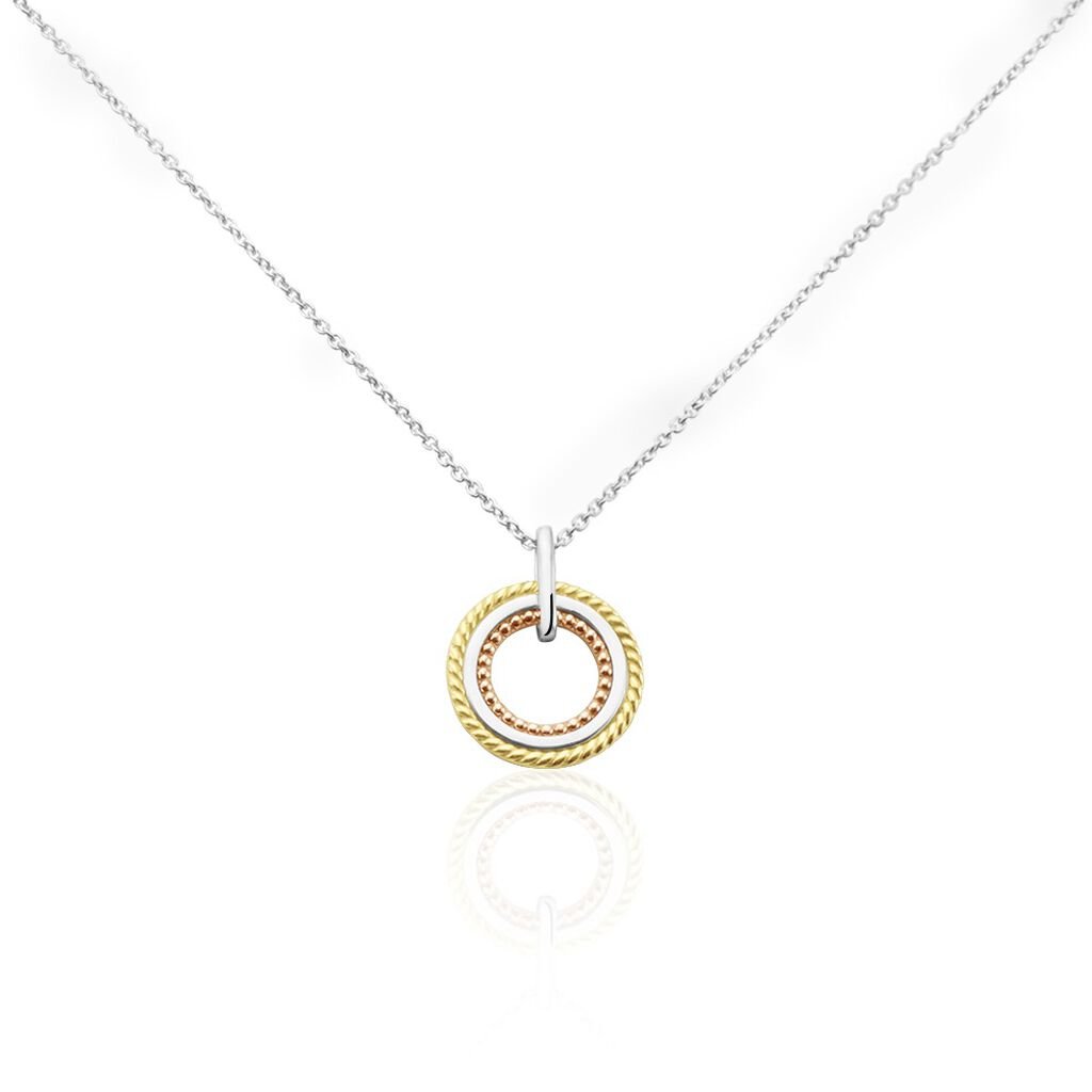Collier Argent Tricolore Cainnech - Colliers fantaisie Femme | Histoire d’Or