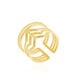 Bague Ajustable Adel Acier Doré - Bagues fantaisie Femme | Histoire d’Or