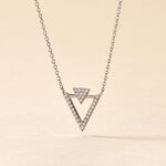 Collier Domnika Argent Blanc Oxyde De Zirconium - Colliers fantaisie Femme | Histoire d&rsquo;Or