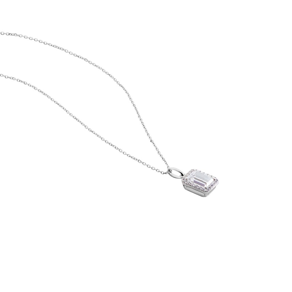 Collier Or Blanc Goulven Oxyde De Zirconium - Colliers Femme | Histoire d’Or