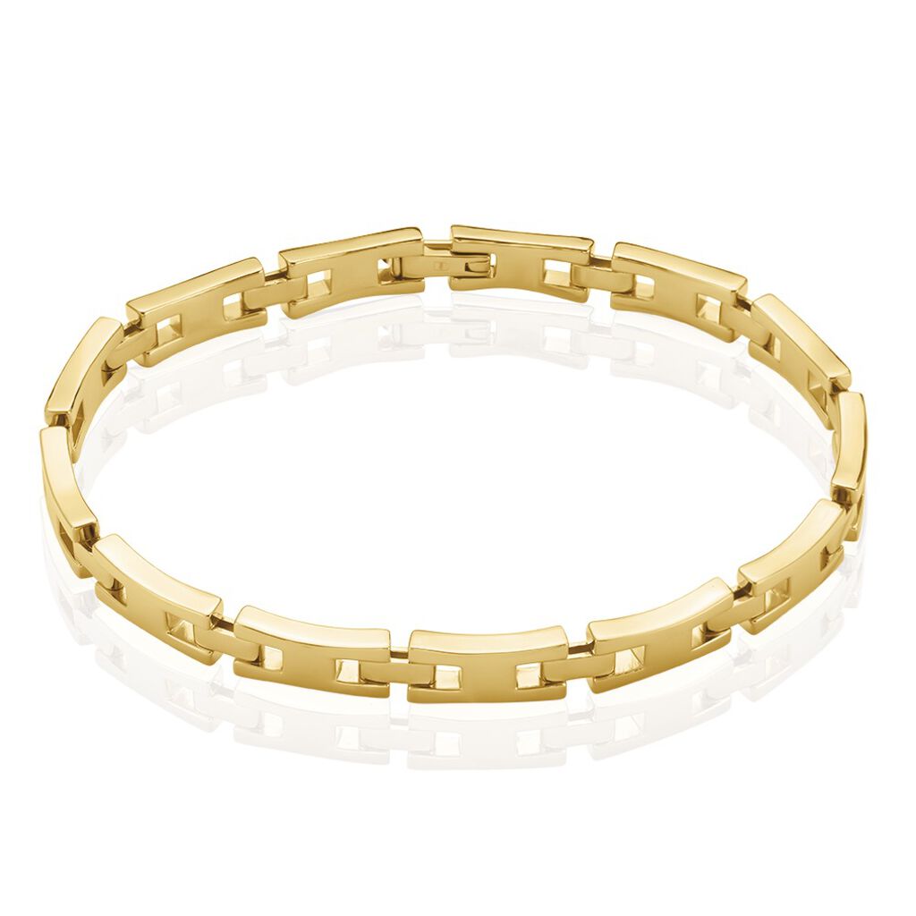 Bracelet Plaqu&eacute; Or Jaune Stefano - Bracelets cha&icirc;ne Homme | Histoire d&rsquo;Or