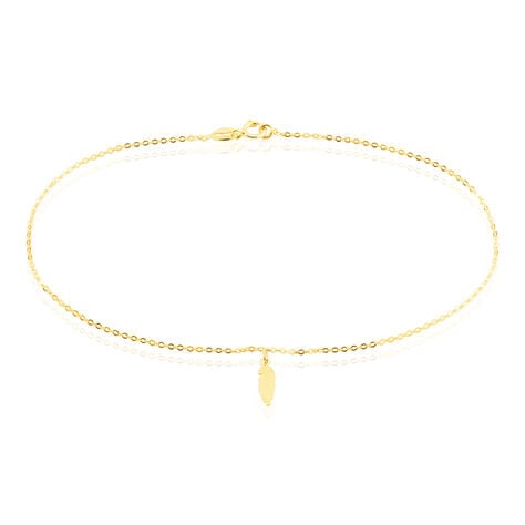 Cha&icirc;ne De Cheville Plume Or Jaune - Cha&icirc;nes de cheville Femme | Histoire d&rsquo;Or