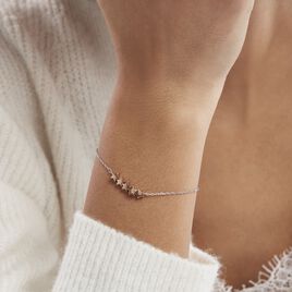 Bracelet Argent Bicolore Manya - Bracelets fantaisie Femme | Histoire d’Or