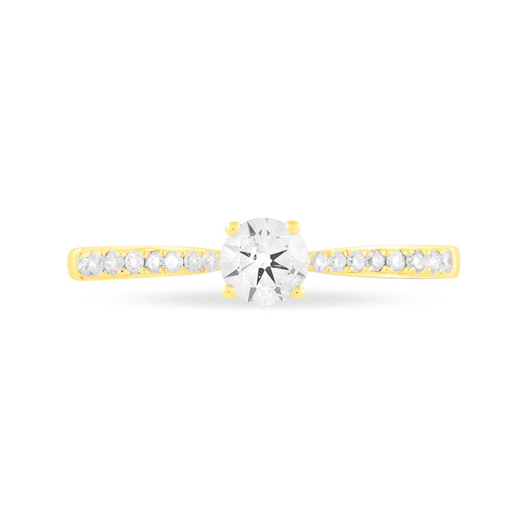 Bague Solitaire Hemera Or Jaune Diamant - Bagues solitaires Femme | Histoire d&rsquo;Or