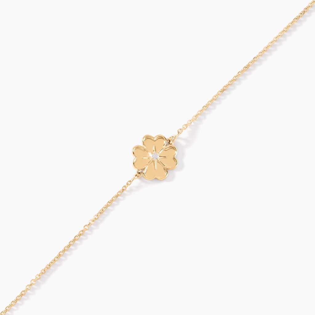 Bracelet Nacrea Or Jaune Oxyde De Zirconium - Bracelets Femme | Histoire d&rsquo;Or