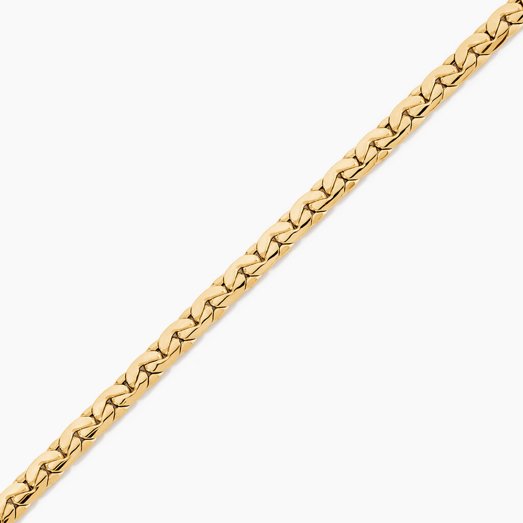 Bracelet Ivy Maille Haricot Or Jaune - Bracelets cha&icirc;ne Femme | Histoire d&rsquo;Or