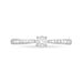 Bague Solitaire Laetitia Or Blanc Diamant - Bagues solitaires Femme | Histoire d’Or