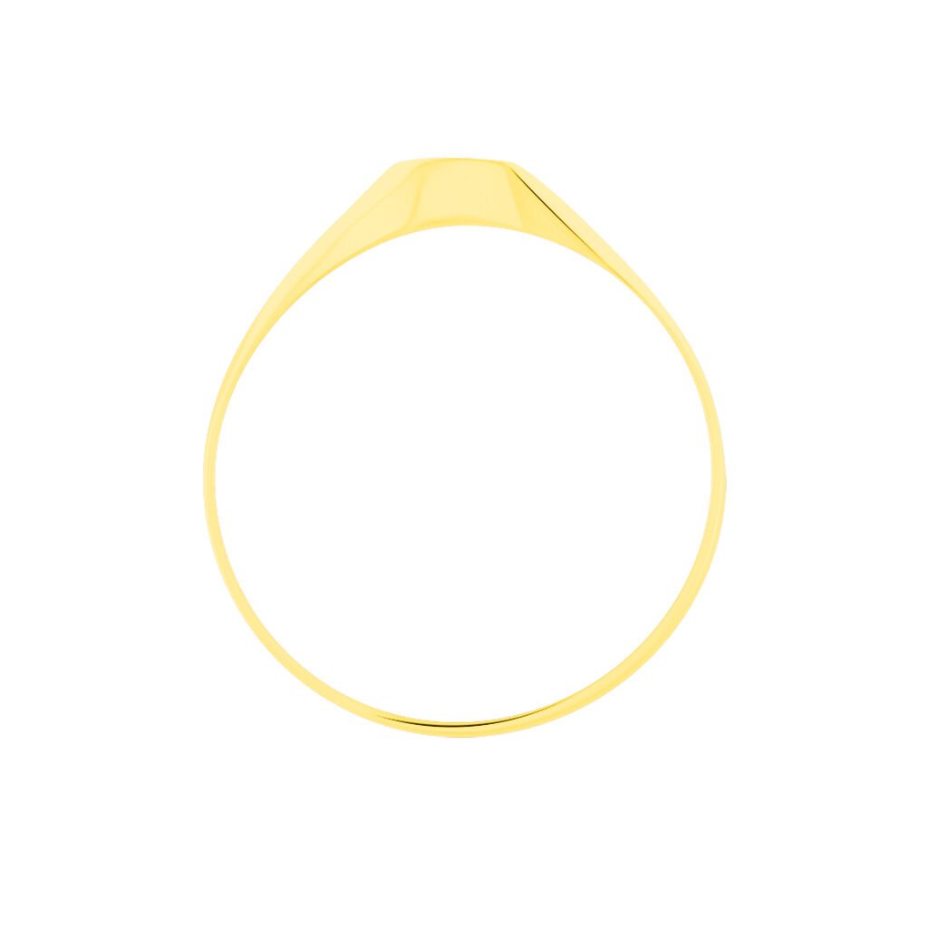 Chevaliere Solarium Or Jaune Ovale Soleil - Chevali&egrave;res Famille | Histoire d&rsquo;Or