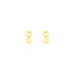 Boucles D'oreilles Puces Annie-francoise Infini Or Jaune - Clous d'oreilles Femme | Histoire d’Or