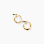 Cr&eacute;oles Verania Argent Dor&eacute; A L'Or 750/1000 - Boucles d'oreilles cr&eacute;oles Femme | Histoire d&rsquo;Or