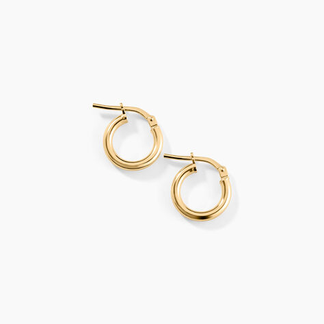 Cr&eacute;oles Verania Argent Dor&eacute; A L'Or 750/1000 - Boucles d'oreilles cr&eacute;oles Femme | Histoire d&rsquo;Or