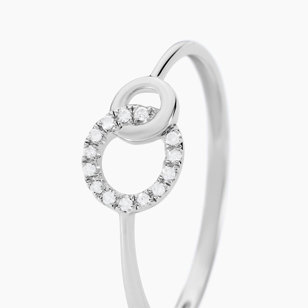 Bague Mahaut Or Blanc Diamant - Bagues avec pierre Femme | Histoire d&rsquo;Or