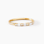 Alliance Biagio Or Jaune Diamant Synth&eacute;tique - Alliances Femme | Histoire d&rsquo;Or