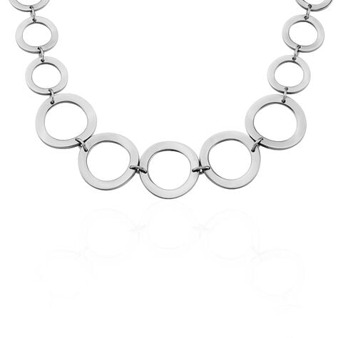 Collier Reyhana Acier Blanc - Colliers Femme | Histoire d’Or