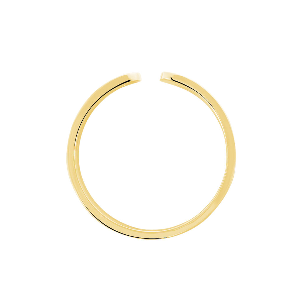 Bague Ajustable Adel Acier Doré - Bagues fantaisie Femme | Histoire d’Or