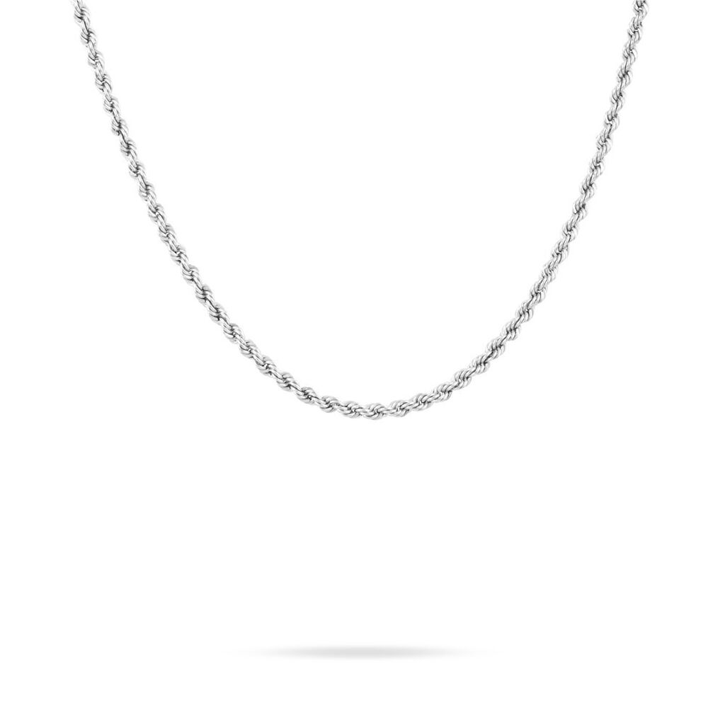 Collier Jerry Maille Corde Or Blanc - Chaines Femme | Histoire d’Or