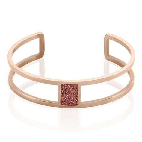 Bracelet Jonc Acier Rose Maria - Bracelets joncs Femme | Histoire d&rsquo;Or