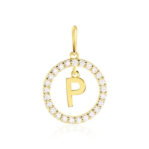 Pendentif Gabe Or Jaune Oxyde De Zirconium - Pendentifs Femme | Histoire d&rsquo;Or