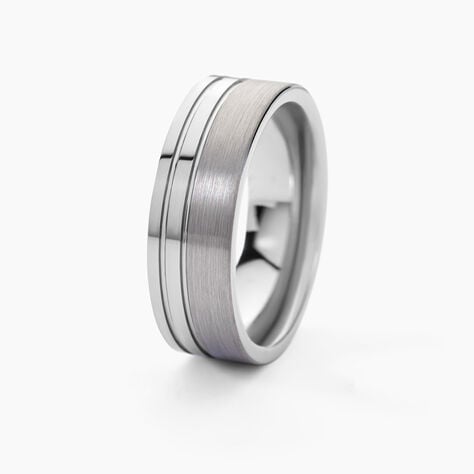 Bague Jourdan Jume Tugstene Blanc - Bagues Homme | Histoire d’Or