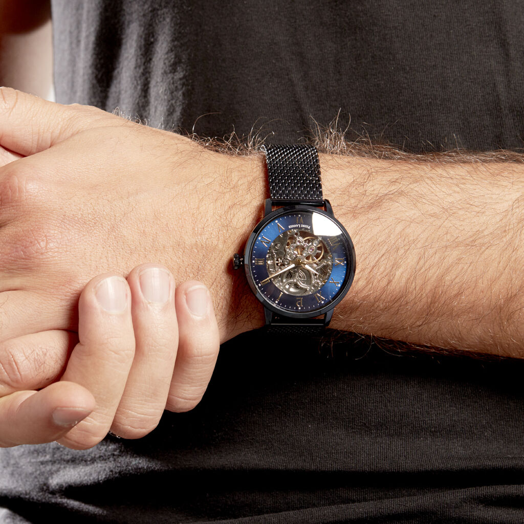 Montre Pierre Lannier Collection Automatique 42 Bleu - Montres Homme | Histoire d’Or