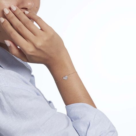 Bracelet Or Jaune Pervenche Nacre - Bracelets Coeur Femme | Histoire d’Or