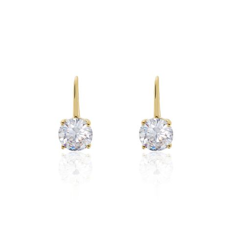 Boucles D'oreilles Pendantes Fippe Oxydes De Zirconium - Boucles d'oreilles fantaisie Femme | Histoire d’Or