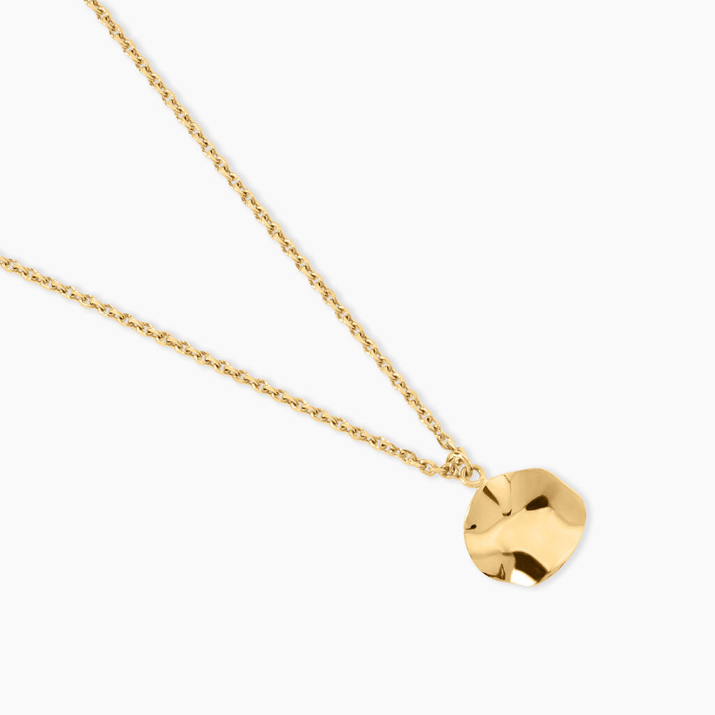 Collier Lueur Argent Dor&eacute; A L'Or 750/1000 - Bijoux sans pierre Femme | Histoire d&rsquo;Or