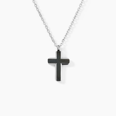 Collier Moletee Acier Blanc - Colliers fantaisie Homme | Histoire d’Or