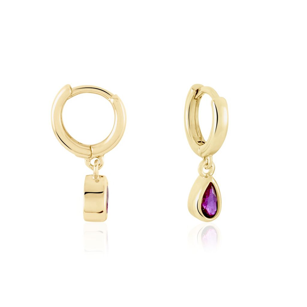 Créoles Plaqué Or Heikospinelle - Boucles d'oreilles créoles Femme | Histoire d’Or