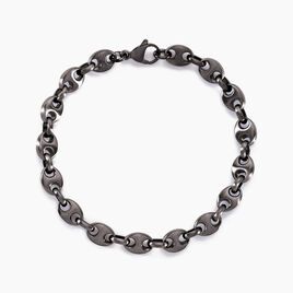 Bracelet Cadia Antique Acier Noir - Bracelets fantaisie Homme | Histoire d’Or