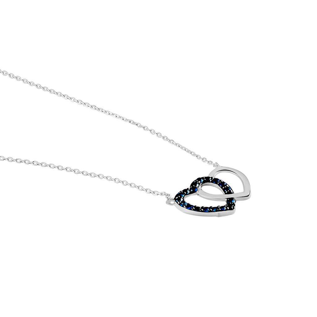Collier Or Blanc Melisenda Saphirs - Colliers Femme | Histoire d’Or