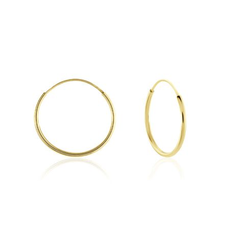 Créoles Muses Or Jaune - Boucles d'oreilles créoles Femme | Histoire d’Or