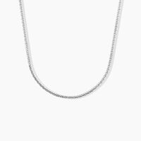 Collier Ivy Maille Haricot Or Blanc