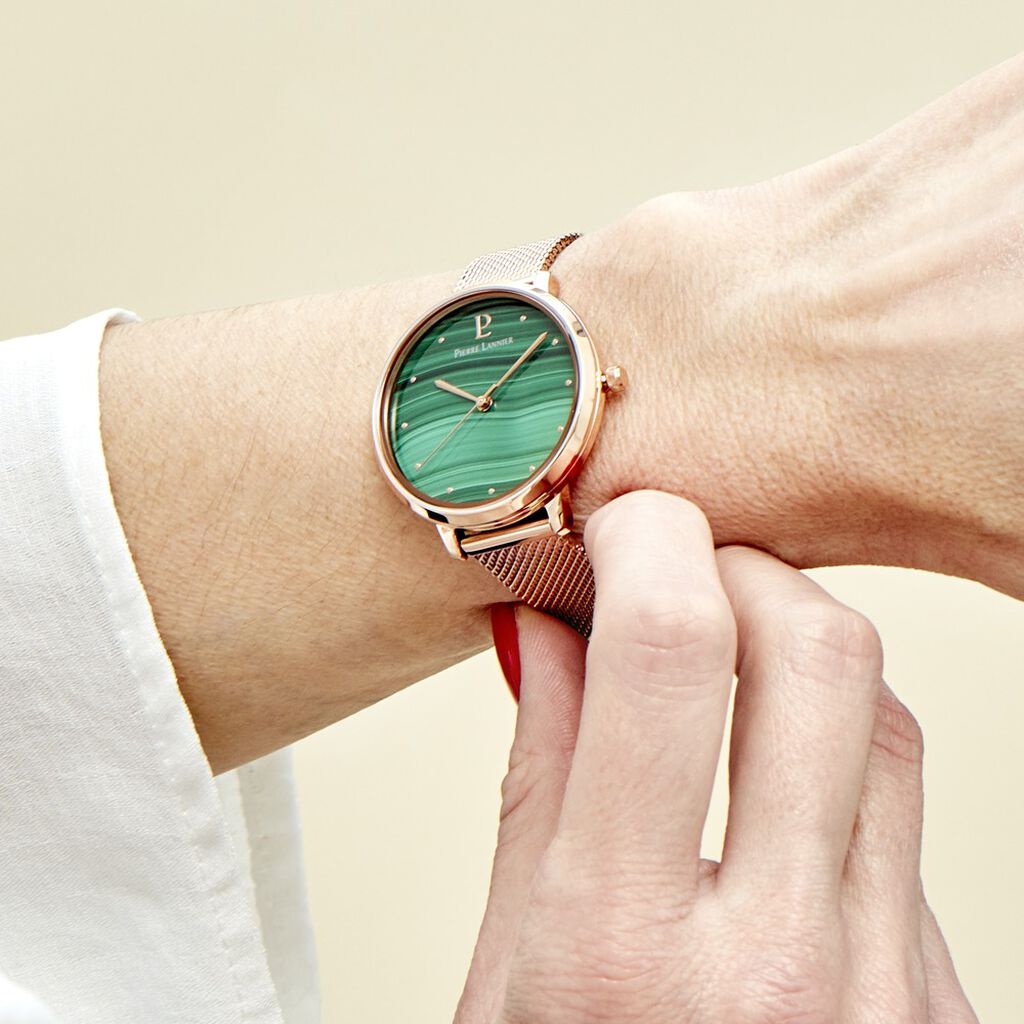 Montre Pierre Lannier Elara Vert - Montres Femme | Histoire d’Or