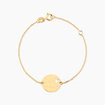 Bracelet Benedicte Message Or Jaune - Bracelets Naissance Enfant | Histoire d&rsquo;Or