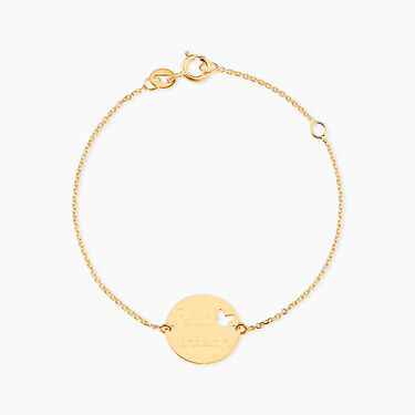 Bracelet Benedicte Message Or Jaune