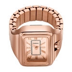 Montre Bague Fossil Raquel Watch Ring Ros&eacute; - Montres Femme | Histoire d&rsquo;Or
