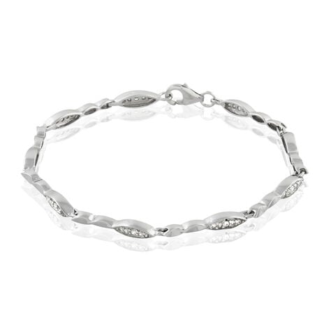 Bracelet Evy Argent Blanc Oxyde De Zirconium - Bracelets Femme | Histoire d&rsquo;Or