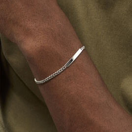 Bracelet Identité Argent Blanc Casper - Bracelets fantaisie Homme | Histoire d’Or