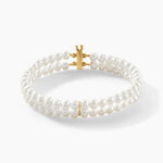 Bracelet Silene 2 Rangs Or Jaune Perle De Culture - Bracelets Femme | Histoire d&rsquo;Or