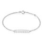 Bracelet Identité Gaspardine Maille Forçat Or Blanc