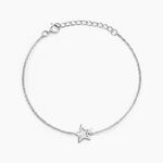 Bracelet Bess Argent Blanc - Bijoux sans pierre Femme | Histoire d&rsquo;Or