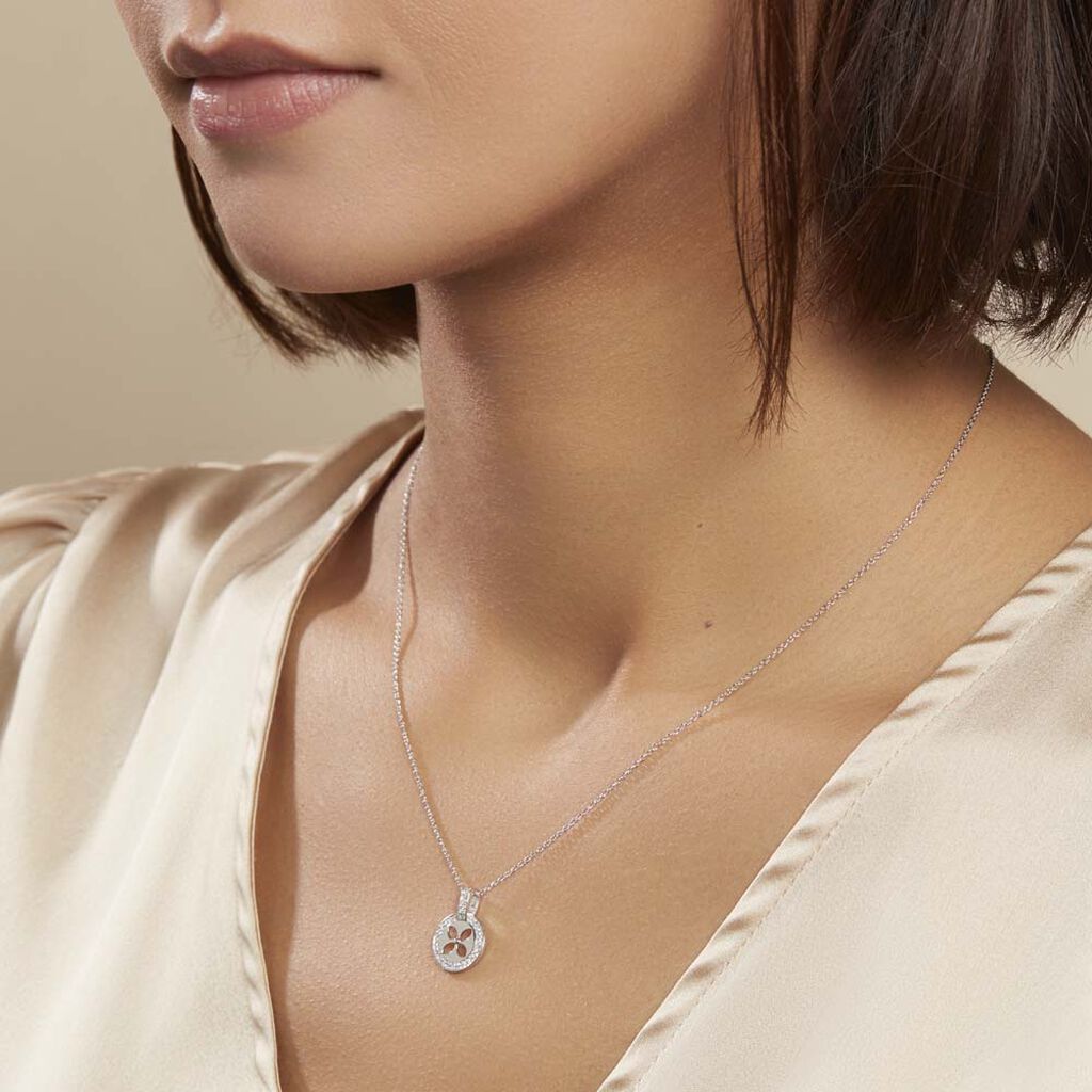 Collier Ema Argent Blanc Oxyde De Zirconium - Colliers fantaisie Femme | Histoire d’Or
