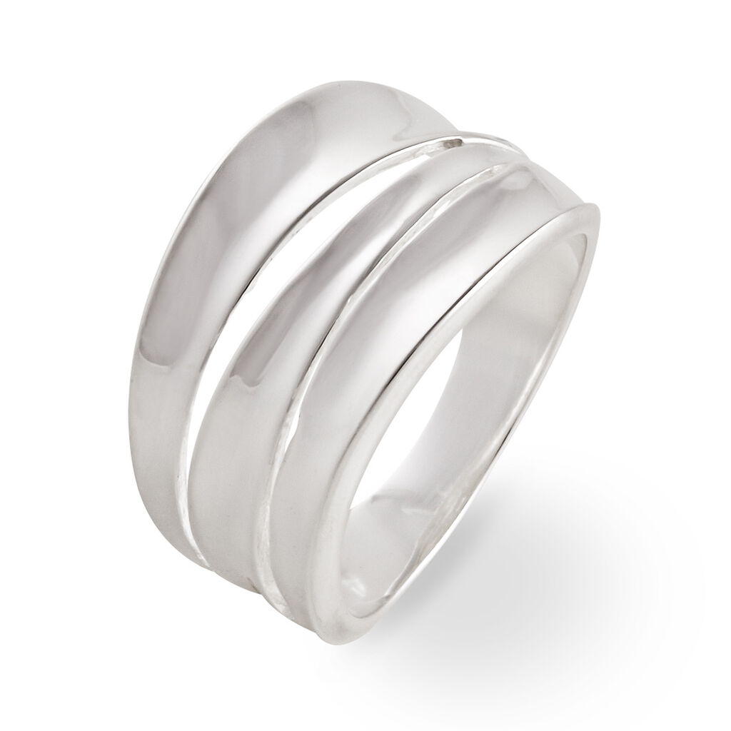 Bague Hasnia Argent Blanc - Bagues fantaisie Femme | Histoire d&rsquo;Or