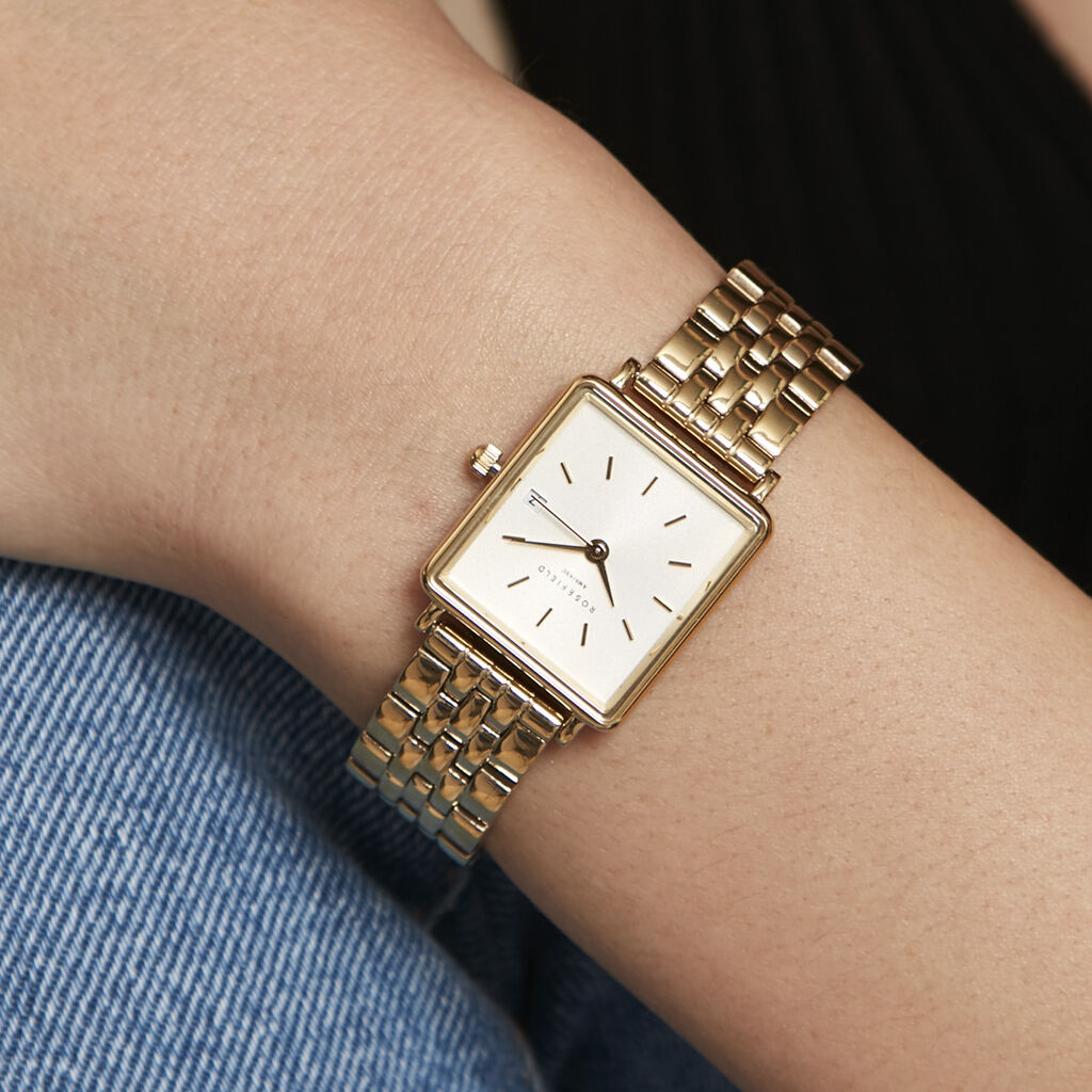 Montre Rosefield The Mini Boxy Blanc - Montres Femme | Histoire d’Or