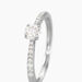 Bague Solitaire Hemera Or Blanc Diamant Synthetique - Bagues solitaires Femme | Histoire d’Or