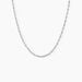 Collier Ciana Torsade Diamante Argent Blanc - Chaines Femme | Histoire d&rsquo;Or