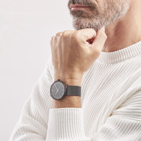 Montre Pierre Lannier Gaius Noir - Montres Homme | Histoire d’Or