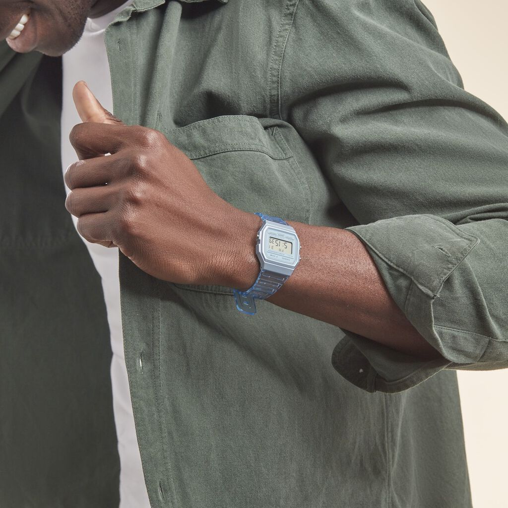 Montre Casio Collection Vintage Edgy Bleu - Montres Unisex | Histoire d’Or